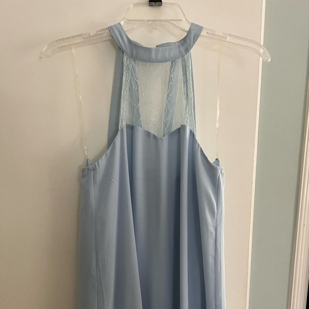 Tobi Light Blue High Neck Dress Size S